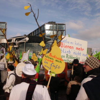 Demonstrationszug in Berlin.