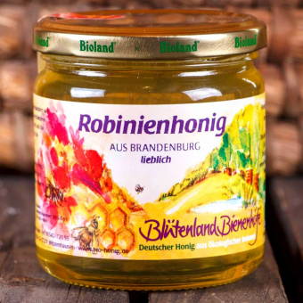 Deutscher Robinien Honig aus Brandenburg, Bioland, 500g
