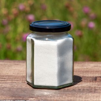 Ur-Salz aus dem ehemaligen Zechstein-Meer, 300g im Sechseck-Glas