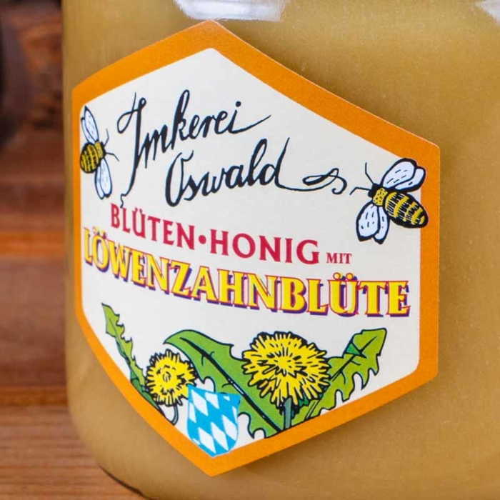 Löwenzahn-Honig aus Öko-Bienenhaltung, 500g, Naturschutz