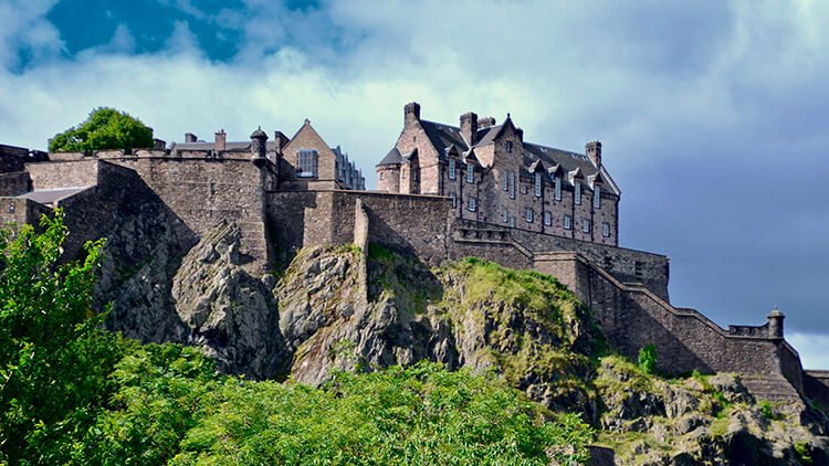 Die Burg von Edinburgh.
