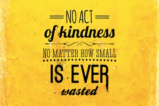 NO ACT of kindness is ever wasted (banner)