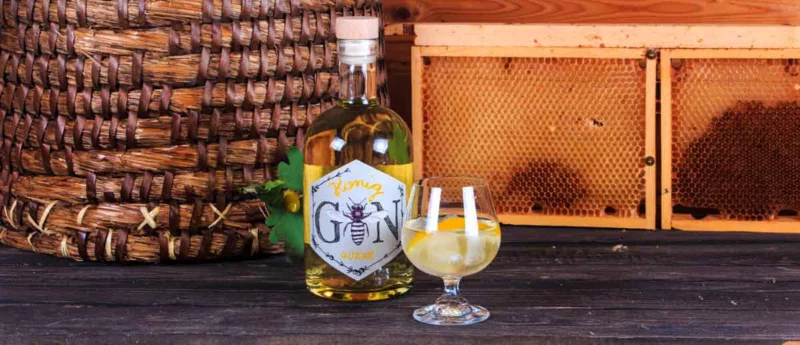 Beekeepers Gin ist ein Gin in kleiner Auflage mit interessantem Botanicalmix und dem besonderen Twist durch Bienenhoniganteil.