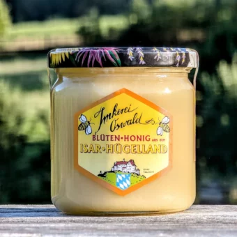 Honig Bio Blütenhonig Artenreich - 500g - Deutschlands Beste Qualität von Imkerei Oswald