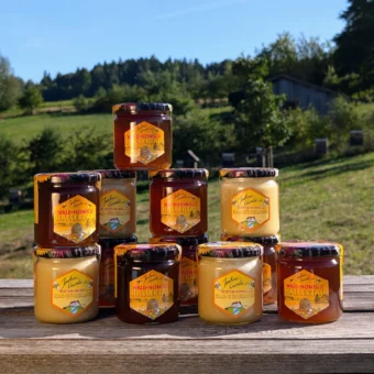 Honig ab Imkerei Waldquelle Set 8x 500g Wald und 4x 500g Blüte | Set zum Genießen und Teilen | Imkerei Oswald